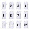 Saaifuu Set of 12 (1-12) Numbered Pinnies/Scrimmage Vest/Team Practice Jerseys