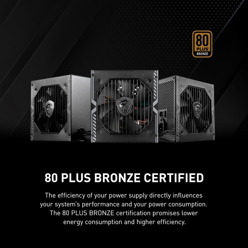 MSI MAG A650BN Gaming Power Supply - 80 Plus Bronze