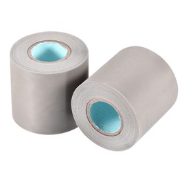 MECCANIXITY Pipe Wrap Tapes Non-Adhesive 6cmx13m Protective Waterproof Tube Protector for Air Conditioner HVAC Pipes, PVC Grey Pack of 2