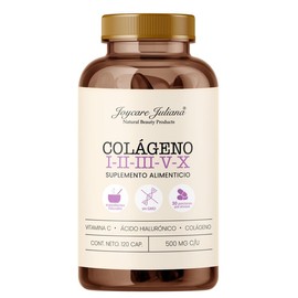 Colágeno Completo (I, II, III, V y X) - Apoyo Integral para la Piel, Articulaciones y Huesos (120 cápsulas) - Joycare Juliana