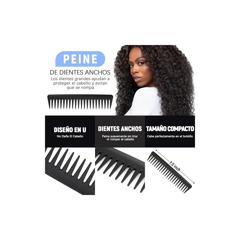 Juego de Cepillos para Desenredar el Cabello,4 Cepillos para Cabello