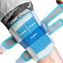 OhMill Ice Pack Wrap for Knee Replacement Cold Compress Reusable Hot and Cold Gel Packs Reusable Knee Wraps