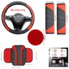 10PCS Car Interior Accessories Sets,Steering Wheel Cover, Seat Belt Cover