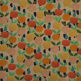 GRAPHICS & MORE Colorful Citrus Tropical Fruits Pattern Premium Kraft Roll Gift Wrap Wrapping Paper