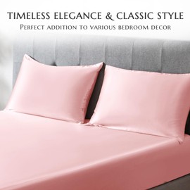 THXSILK Silk Pillowcase for Hair and Skin-Mulberry Silk Pillow Cover- with Hidden Zipper-19 Momme Natural Mulberry Silk on Both Sides (Charming Pink, Toddler)