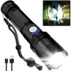 BERCOL Rechargeable Flashlights High Lumens, 90000 Lumens Super Bright LED