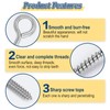 Vifmy Screw Eyes Assortment Kit(195Pcs),0.75" 0.78" 0.90" 1" 1.1" 1.18"