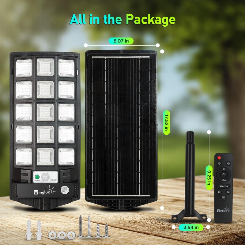 BINGLUX Hog Lights for Night Hunting - 20000LM Solar Powered