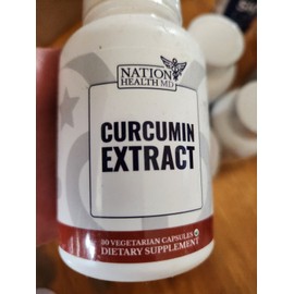 Nation Health MD Curcumin Extract -- 30 CAPSULES --EXP  : 2027