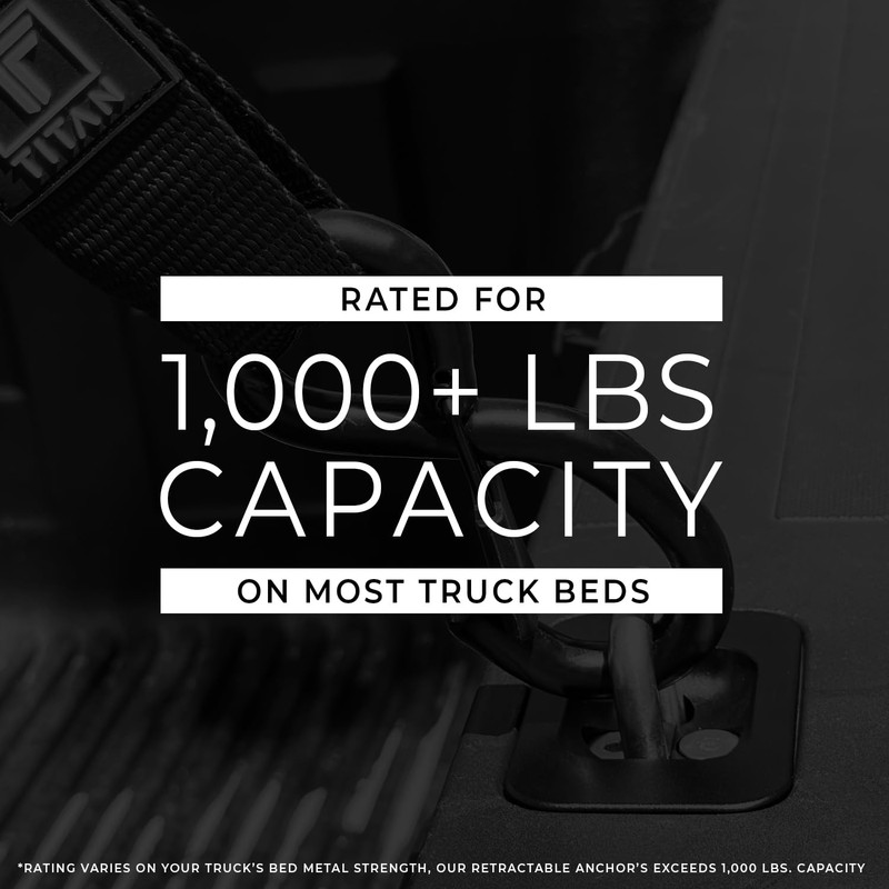 TITAN ANCHORS Ultra Premium Retractable Truck Bed Tie Down Anchors