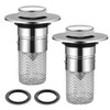 Pack of 2 Sink Plugs, Drain Plug Sink with Hair