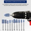 100Pcs Polishing Stone Head Grinding Wheel Burr Bit for Grinder