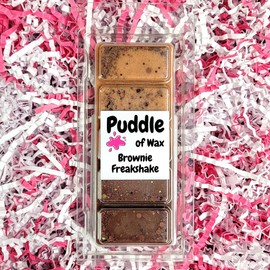 Puddle of Wax - Brownie Freakshake Soy Wax Melt Snap Bar - 50g - Sweet Scent - Vegan Friendly - Made in the UK