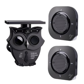 BetterLink Driveway Alarm Systems Weatherproof Outdoor Motion Detector & Sensor with120dB Siren, Sound and Light Alert Systems Makes it Easy to Monitor & Protect Outdoor/Indoor Property(2R1S)