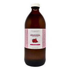 Nuestra Tierra Cosmética Hidrolato Orgánico de Rosas, Loción Corpo Facial, 500ml                                                                      