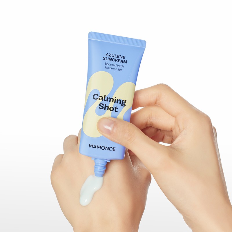 Mamonde [본사운영] 마몽드 카밍 샷 아줄렌 선크림 SPF50+PA++++ 35ml x