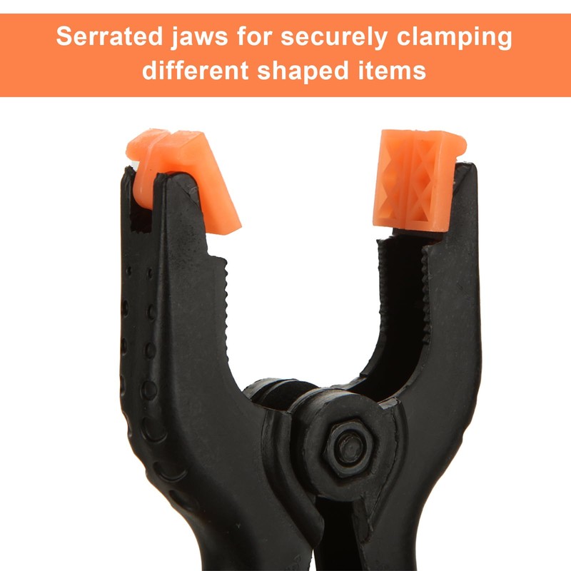 CYEER 60 Pcs Nylon Spring Clamps, 2 Size Heavy Duty