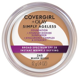 Covergirl Simply Ageless Instant Wrinkle Defying Foundation 245 Warm Beige 12g