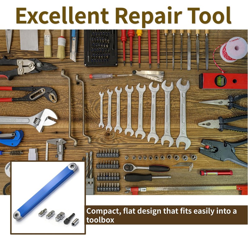 Extension wrench for tight spaces and offset extension wrench set