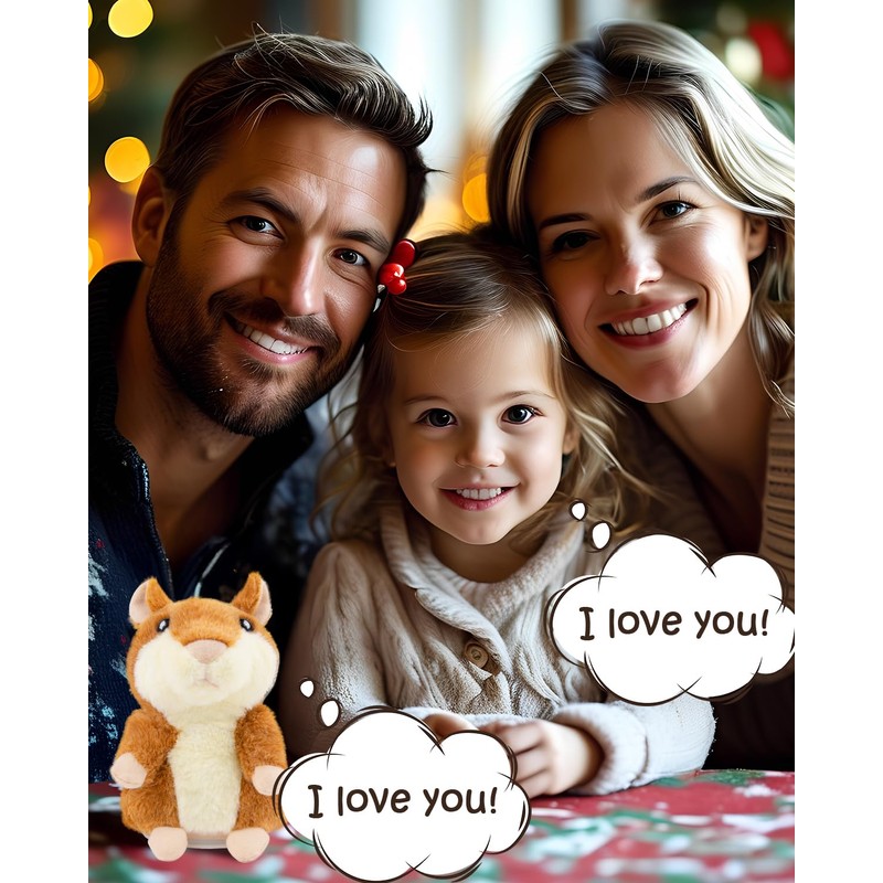 Ayeboovi Toddler Toys Talking Hamster Repeats What You Say Interactive