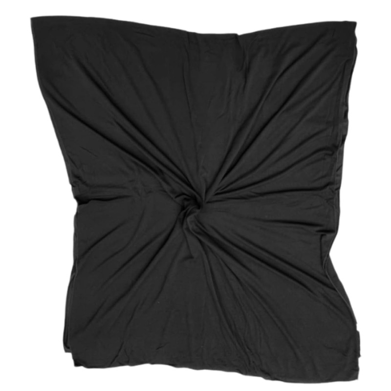 Hijab Premium Jersey Style Head Scarf Long Wrap Shawl (Black)