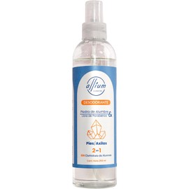 Allium Desodorante Natural Con Piedra De Alumbre 250 Ml Pies Y Axilas, Libre de Aluminio Y Parabenos, Antibacteriano, Frescura Y Protección Continua.