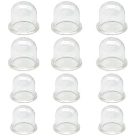 12 Pieces Primer Bulb Carburetor Primer Bulb Pump Bulb Compatible with Poulan Crafstman Weedeater Chainsaw Replacement for Roybi Homelite Zama Walbro Gas Trimmer Blower Brush Cutter