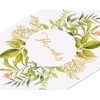 Papyrus Thank You Cards with Envelopes, Simple Leaf (14-Count)