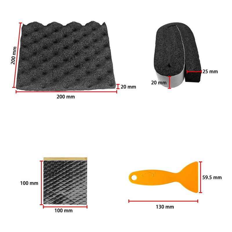 ZHUBANG Soundproofing Material, Soundproofing Tape for Speakers, Back of Speakers,