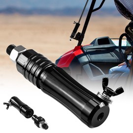 Quick Release Flag Pole & Antenna Holder - Flag Mount Base for 1/4" & 5/16" Poles - Whip Flags Holder Compatible with UTV ATV Off Road Jeep Wrangler JK JL Sahara Rubicon (Black)