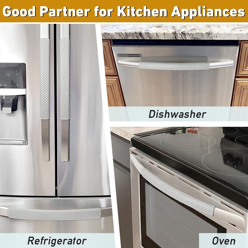 Refrigerator Door Handle Covers, 4 PCS, Performance Appliance Handle Covers,