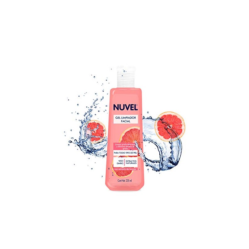 Gel Limpiador Facial Nuvel | Con Extracto de Toronja Natural