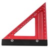 Woodworking Triangle Ruler Aluminum Alloy High Accuracy Portable Rafter Square