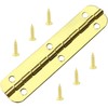 20 PCS Mini Extended Hinges for Small Boxes with Screws