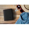 Stealth Mode Leather Trifold RFID Wallet For Men With Flip