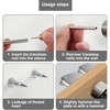 100 PCS Double Headed Skirting Nails,Double Nails,Seamless Steel Double Headed