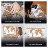 Landmass Scratch Off Map Of The World - Premium World