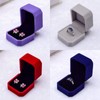 Velvet Finish Jewelry Box, Engagement Wedding Earrings Ring Pendant Display