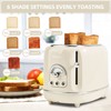 Pateyney Retro Stainless Steel Toaster - 2 Slice, Extra-Wide Slot,