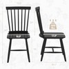 Giantex Windsor Dining Chairs Set of 2 Black, Wood Kitchen