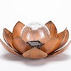 Huaxu Solar Lights Outdoor Decor Metal Lotus Flower LED Waterproof