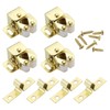sourcing map 4Pcs Cabinet Latch Double Roller Catch, Lock Stop