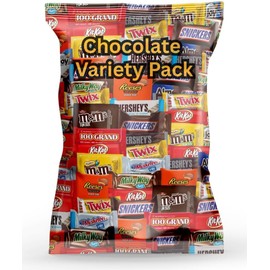 Bulk Assorted Variety Pack of Fun Size Chocolate Candy - Individually Wrapped Chocolate Mix for Parties, Gift Bags, and Everyday Treats (2 LB)