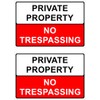 The Signal Range Pack of 2 rigid plastic signs 300mm