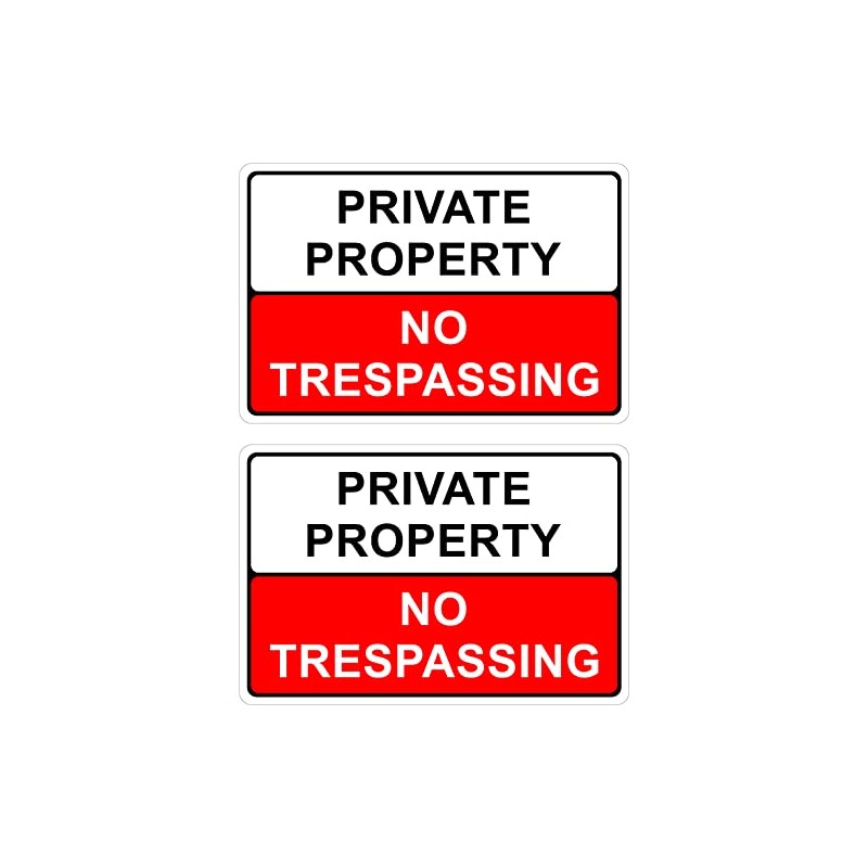 The Signal Range Pack of 2 rigid plastic signs 300mm