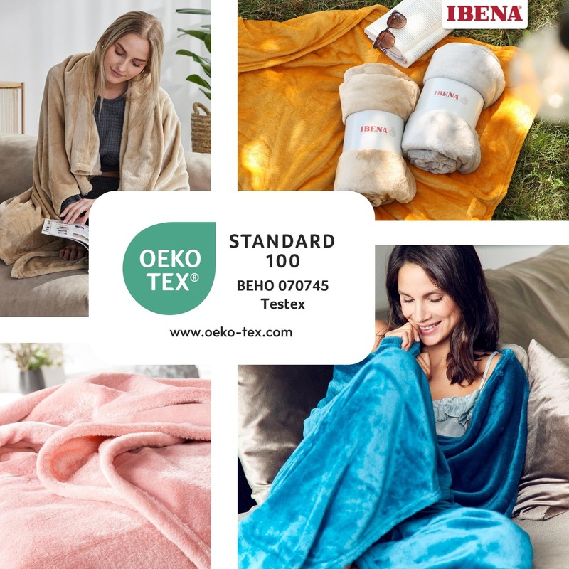 Ibena Olbia Cuddly Blanket 130 x 180 cm – Fluffy,