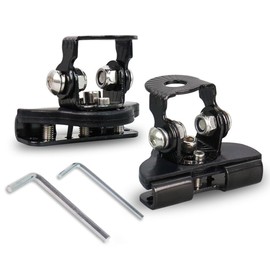 2PCS LED Light Bar Mounting Brackets, Universal Hood Light Mounts, Adjustable Ditch Light Brackets, Work Light Mount Bracket Auxiliary Lighting Accessories for Off Road Truck Car