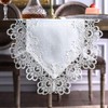 ARTABLE Rectangle Fabric Lace Table Runner Table Runners with Exquisite
