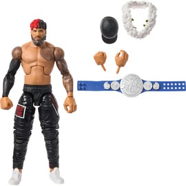 Mattel WWE Jimmy USO Top Picks Elite Collection Action Figure, Articulation & Life-Like Detail, Interchangeable Accessories, 6-In