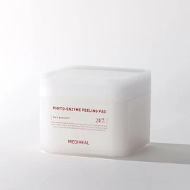 MEDIHEAL Phyto Enzyme Peeling Pad - Vegan Face Resurfacing Pore Tightening Gauze Pads with LHA & Papaya Enzym to Control Sebum - Exfoliating Pads for Dead Skin Cells, 90 Pads